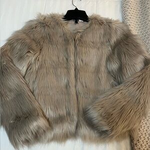 H&M Women's furry Jacket - Light purple